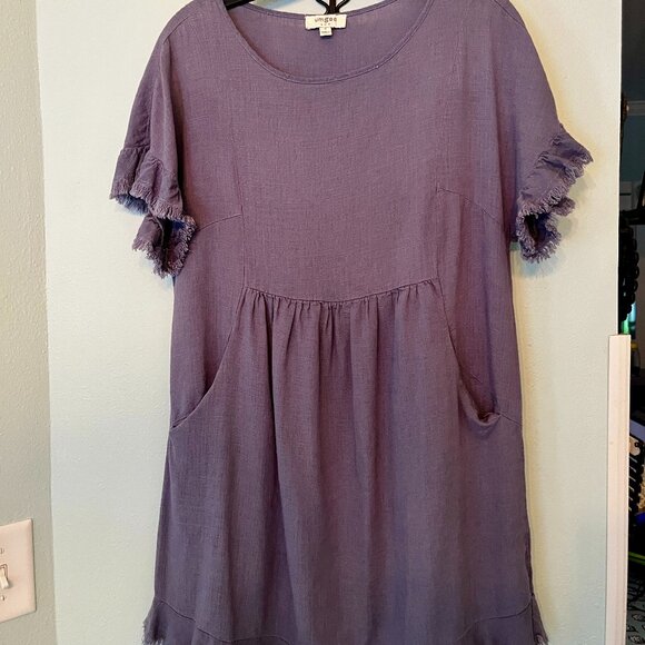 Umgee Linen Casual Dress - Picture 2 of 11